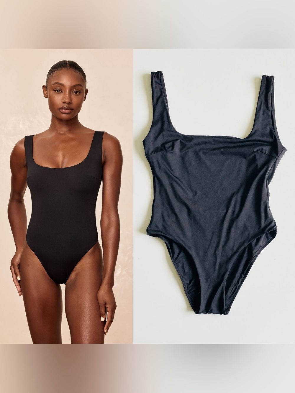 Monday Swimwear SMALL Sardinia one piece open back swimsuit in black